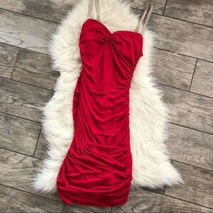 Victoria’s Secret Red Diamond Strap Dress XS
